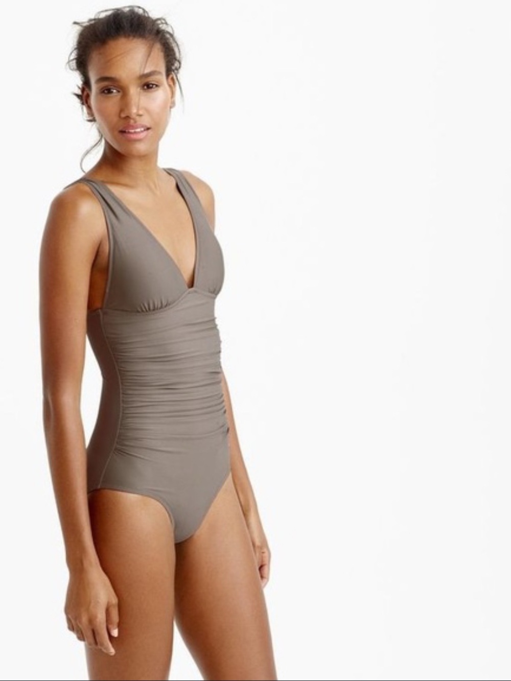 NWT NEW J. Crew Women's Ruched One-Piece Swimsuit size 14